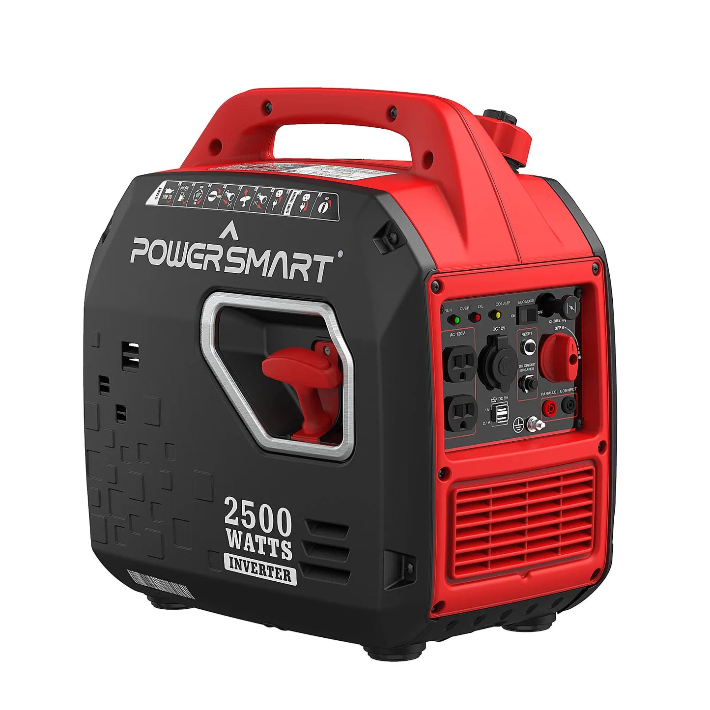 2500W Quiet Inverter Generator, Gas Powered Portable Generator for Camping, RV, Home Emergency, EPA Compliant
