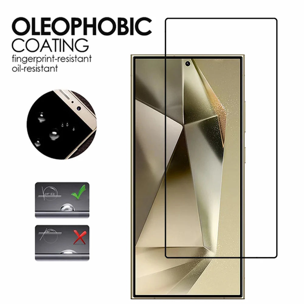 Tempered Glass For Samsung Galaxy S25 S24 Ultra Screen Protector A17 A27 A37 A57 A56 A36 A26 A16 A55 A54 A53 A15 A25 A35 Film