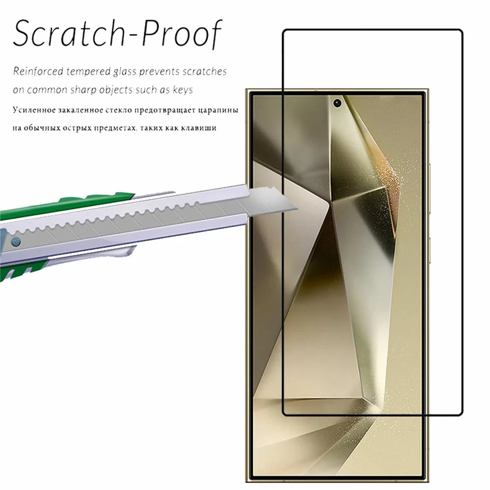 Tempered Glass For Samsung Galaxy S25 S24 Ultra Screen Protector A17 A27 A37 A57 A56 A36 A26 A16 A55 A54 A53 A15 A25 A35 Film