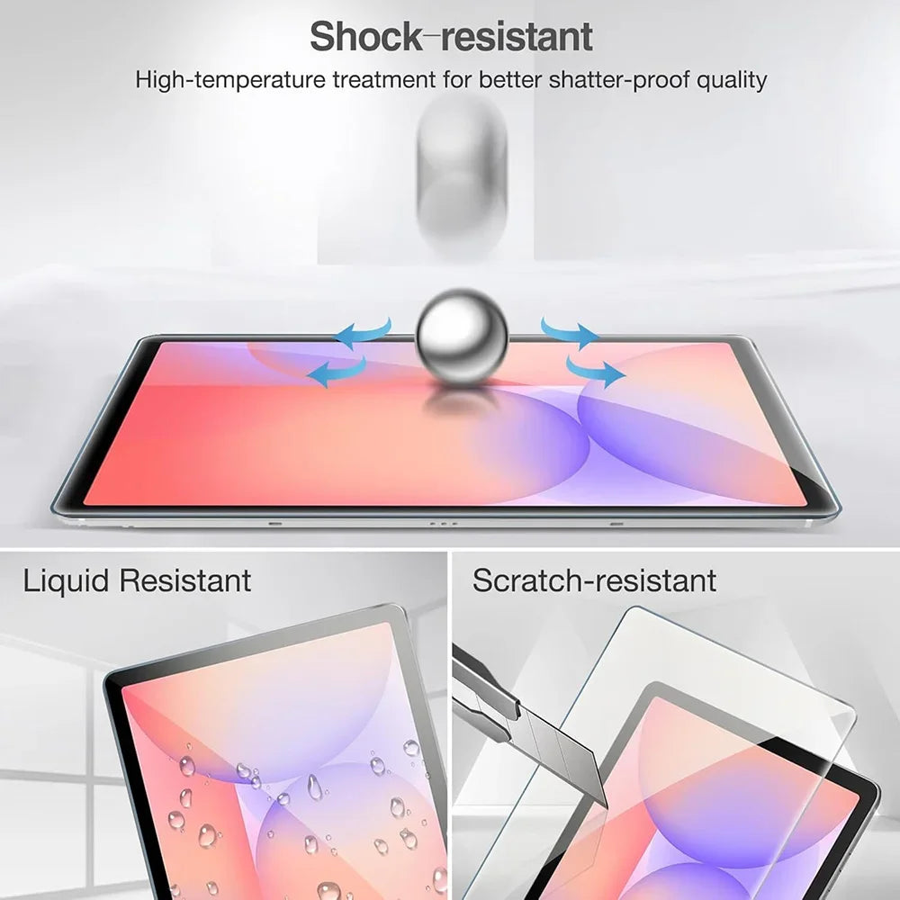 Tempered Glass Screen Protector For Samsung Tab S10 FE 2025 S9 FE 10.9" Tab A9 Plus S7 S8 11 inch A9 8.7 A8 10.5 S6 Lite 10.4"