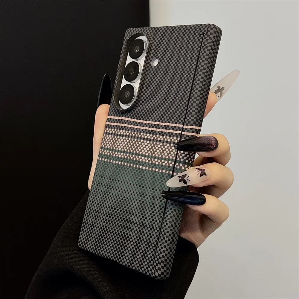 Luxury Kevlar Carbon Fiber Magnetic Phone Case For Samsung Z Fold 7 and Huawei X6 X5 Magic V5 or Vivo Fold 5 3 Pro Back Cover