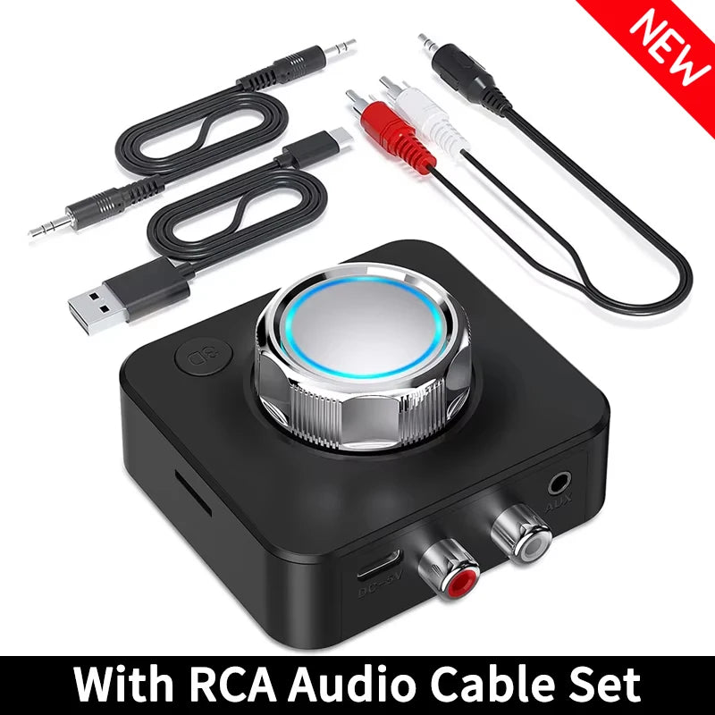 Bluetooth 5.0 Audio Receiver 3D Stereo Music Wireless Adapter TF Card RCA 3.5mm 3.5 AUX Jack For Car Speaker Amplifier Headphone