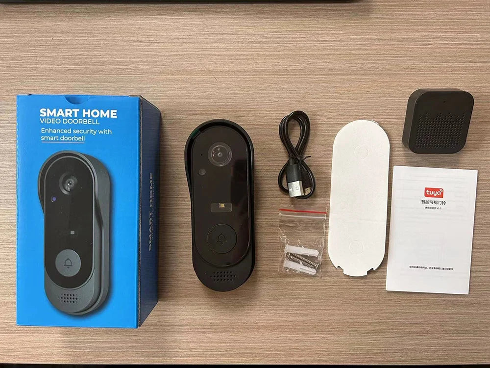 Never Miss a Visitor: Wireless Video Doorbell with Long-Lasting Battery & HD Camera!